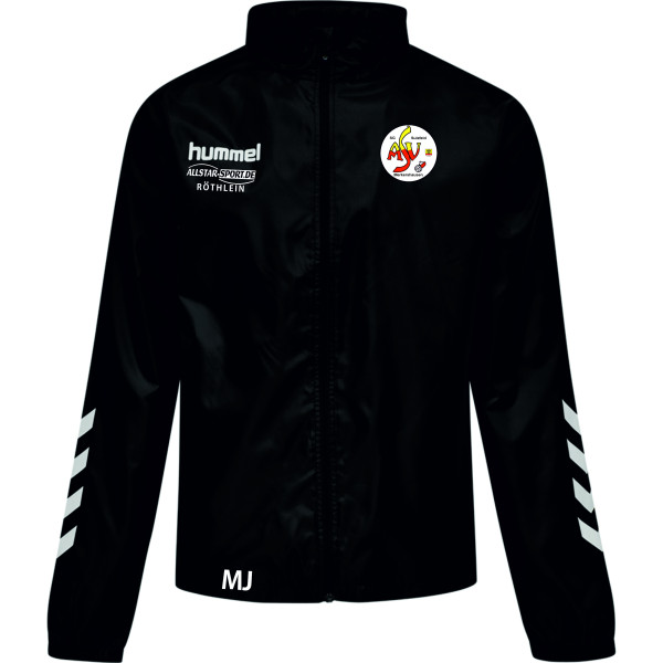 Regenjacke mit Kragen Schwarz